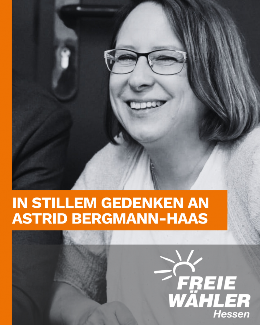 Nachruf Astrid Bergmann-Haas FREIE WÄHLER Hessen